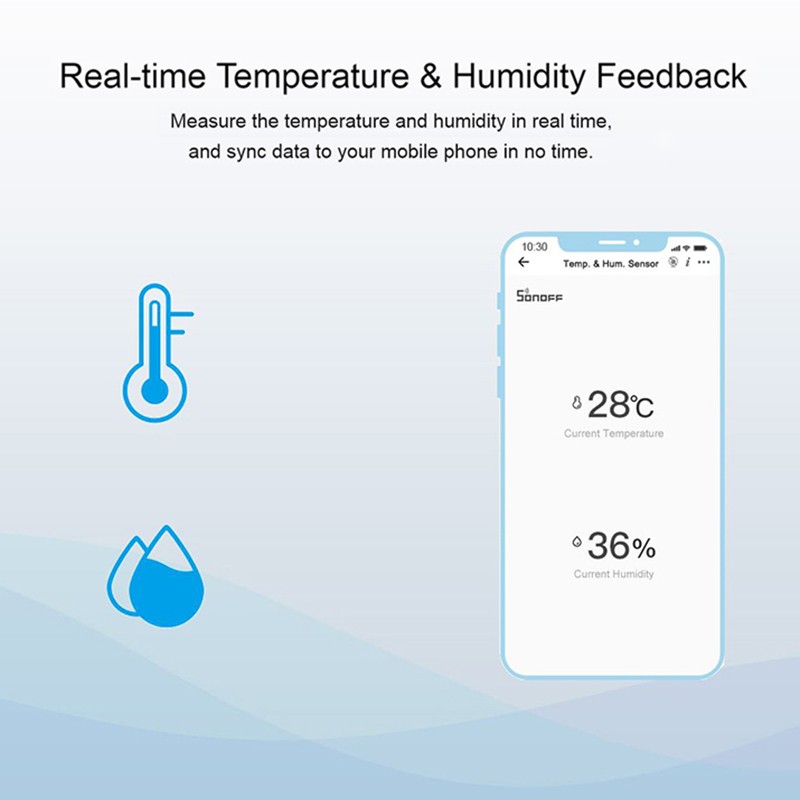 Sonoff الاستشعار SNZB-02 زيجبي درجة الحرارة الرطوبة الاستشعار الذكية أمن الوطن إنذار العمل مع سونوف Zbbridge اليكسا جوجل Ifttt