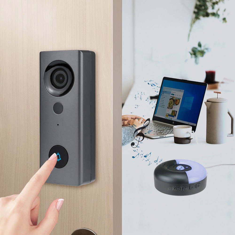 2022 Tuya Smart Life Wireless Camera Doorbell WiFi 1080P Video Eye Intercom for Home Security Waterproof Peephole Alarm