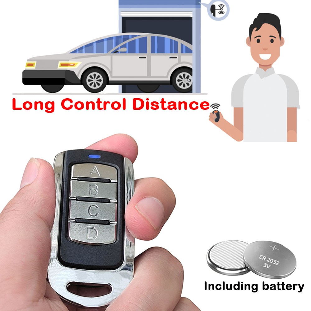 4 buttons universal garage remote 280mhz to 868mhz gate opener compatible multi brand garage door opener keychain for gate