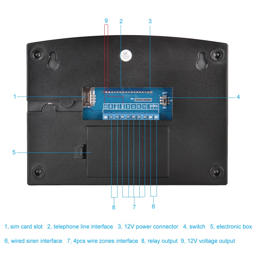 2022 Tuya WiFi GSM Home Security Protection Smart Alarm System LCD Screen Burglar Kit Mobile APP Remote Control Arm and Disarm