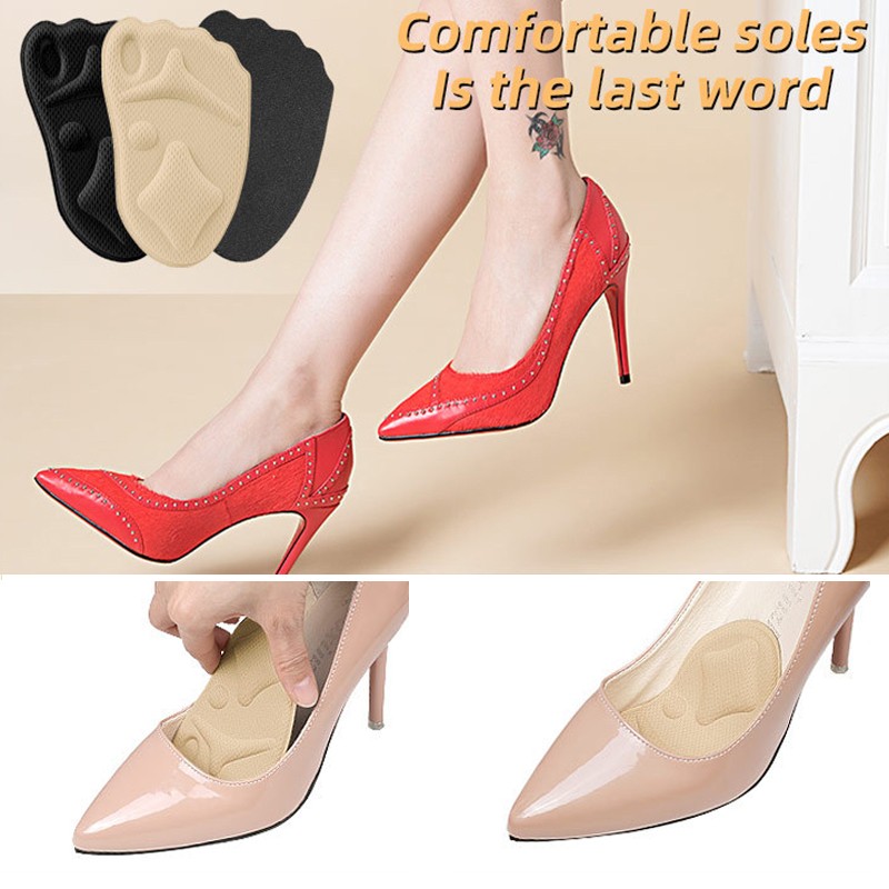 Women Insoles for Shoes High Heel Cushion Adjust Size Adhesive Heels Pads Liner Grips Protector Sticker Pain Relief Foot Care Insert