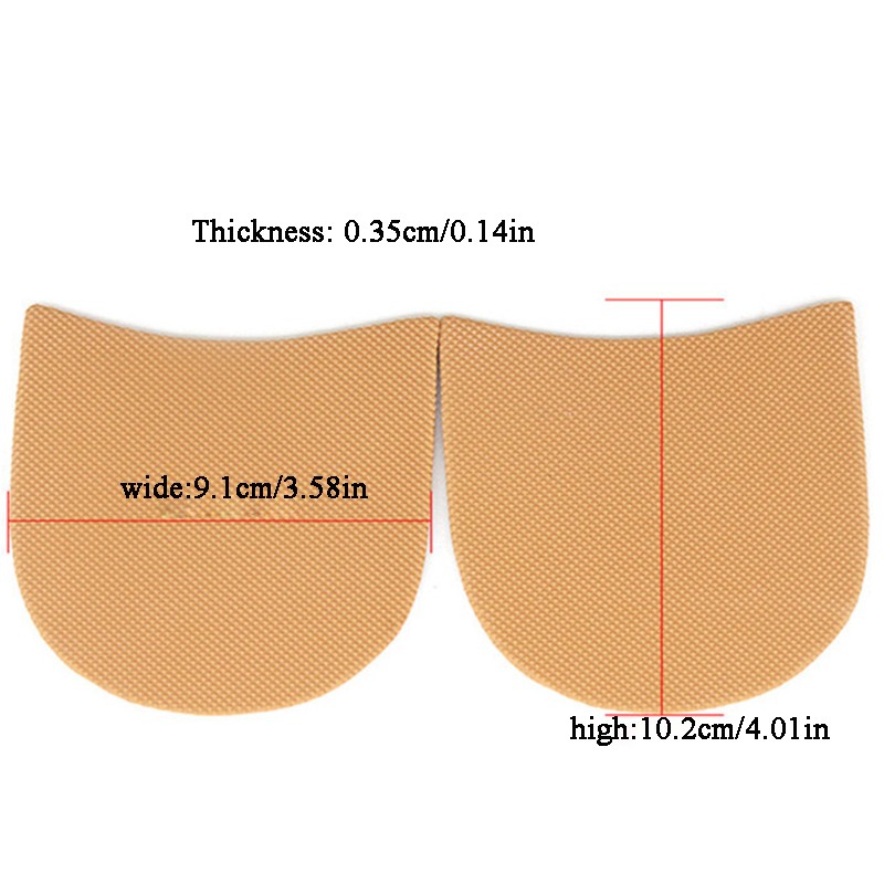 1 pair shoe repair rubber sole anti slip protective half soles outsole front pads shoe repair supplies durable wear-resistant