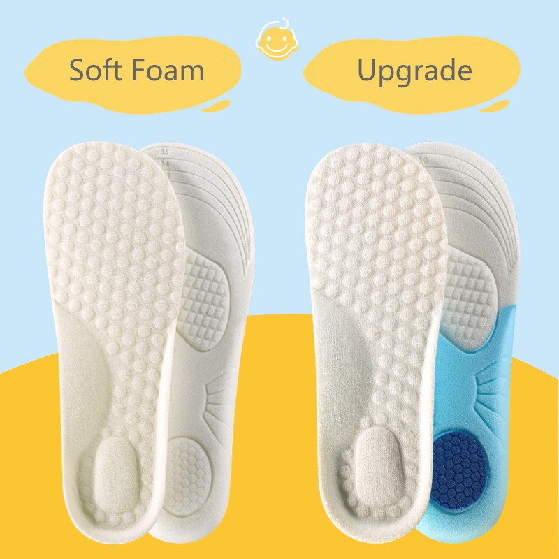 NOIPACE Children Sports Foam Insoles Orthotic Arch Support Shoes Comfortable Cushion Performance Heel Cushion Plantar Fasciitis Sole