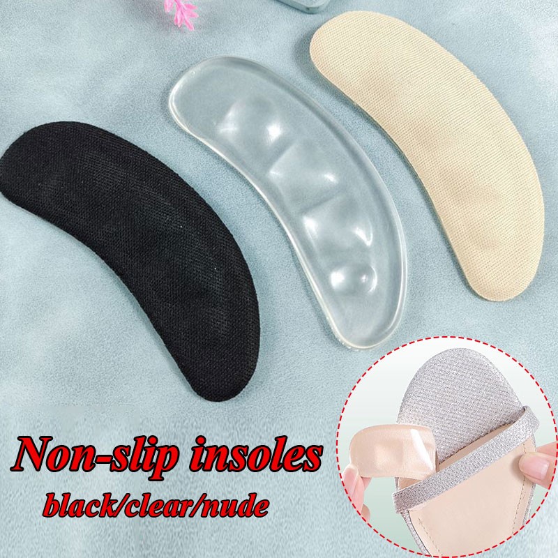 Leather Non-slip Insoles Anti-Pain Half Pad for Women Sandals Sticker High Heel Shoes Self-adhesive Patch Pad Front Care