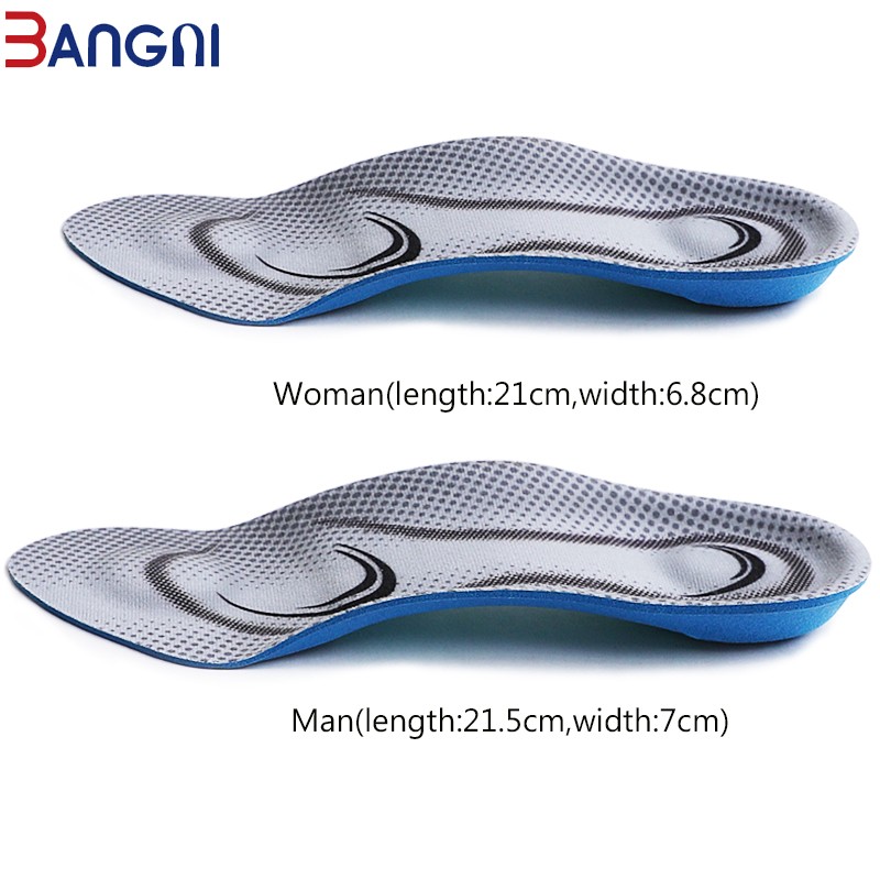 3ANGNI Orthotic Flat Feet Insoles Arch Support 3/4 Insole Memory Foam Lining Soft Letter for Man Woman Shoes