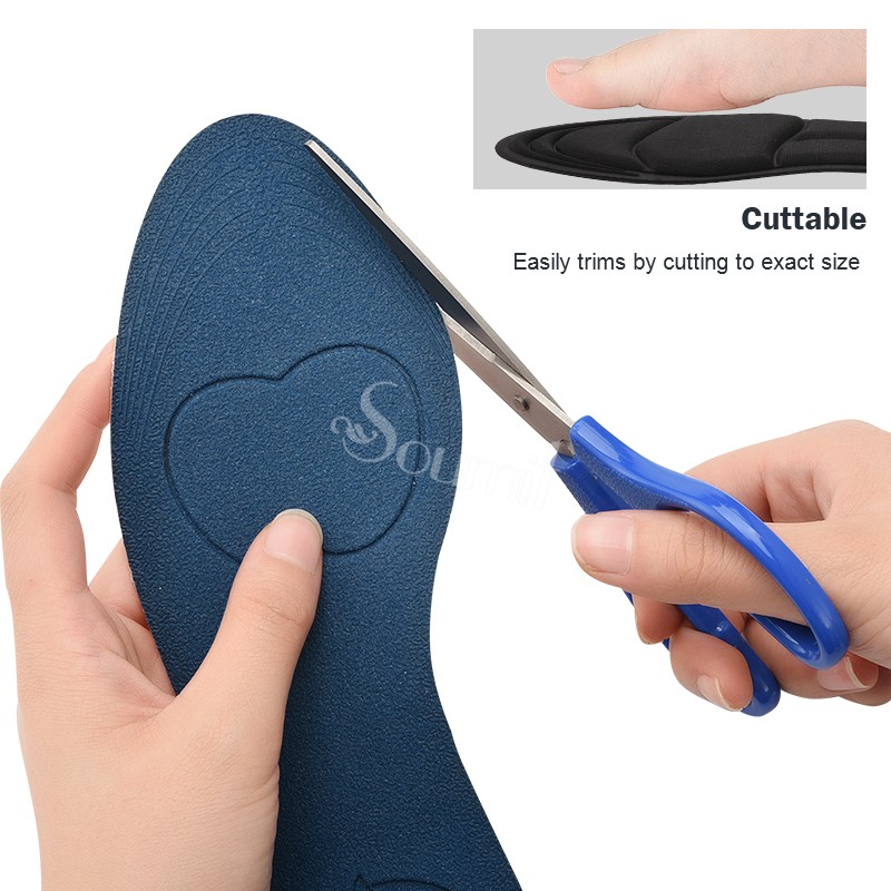 Soumit 5D Soft Sponge Insoles Pad Back Heel Protector Self Adhesive Pad High Heel Anti Slip Inner Sole for Women