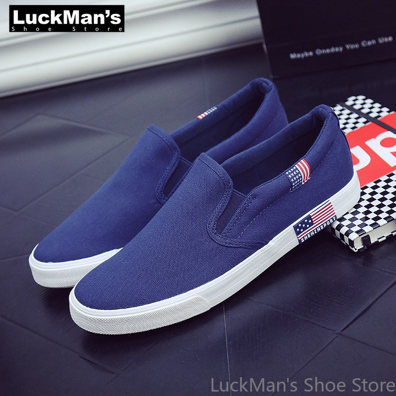 LuckMan - Men's Breathable Casual Shoes Canvas Shoes Spring Season Wholesale 2019