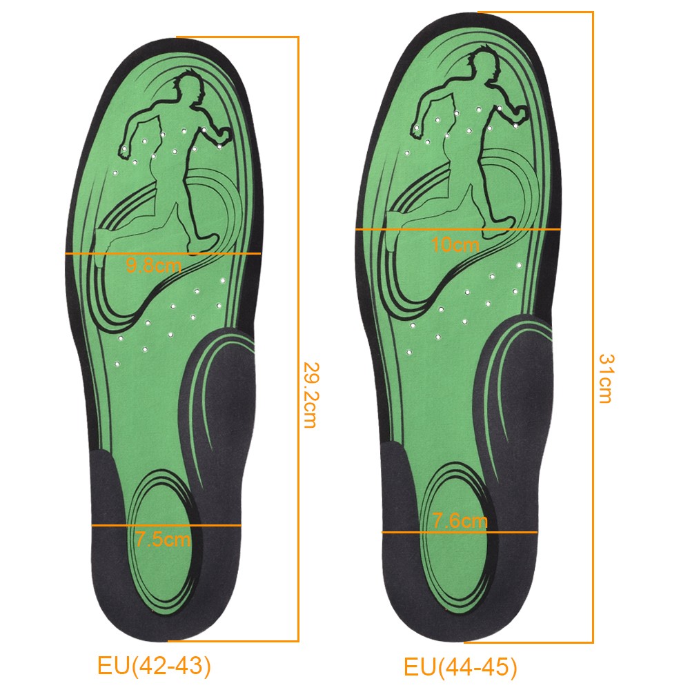 Elino Gel Sport Insoles Printed Mesh Shoe Pads Shock Absorption Feet Protector Insert Cushion Men Women Insoes for Sneaker