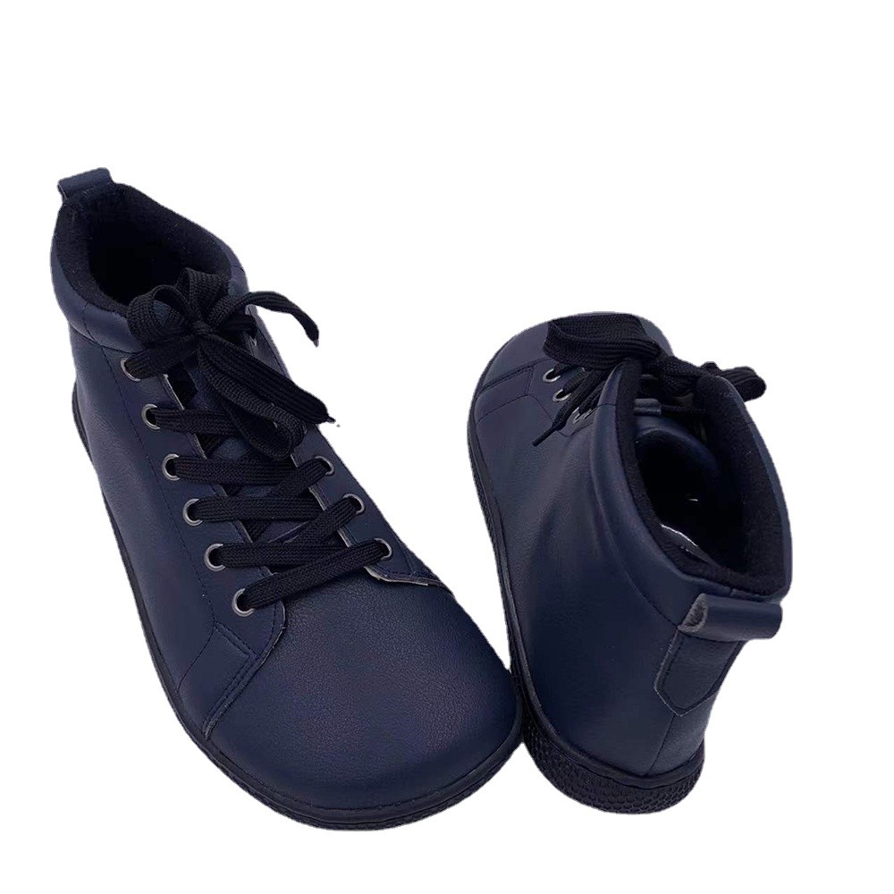 Barefoot leather shoes with Linning fabric inside for women and children