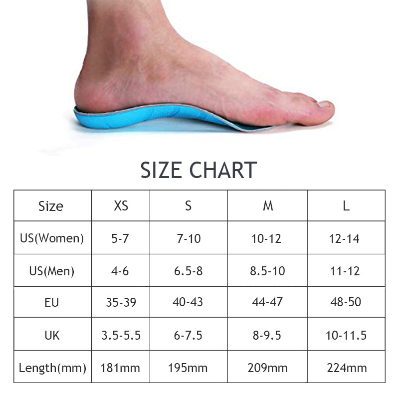 3/4 Length Plantar Fasciitis Arch Support Orthotic Insoles Suitable Flat Foot Correction Varus Relieve Heel Pain Shoes Shoes