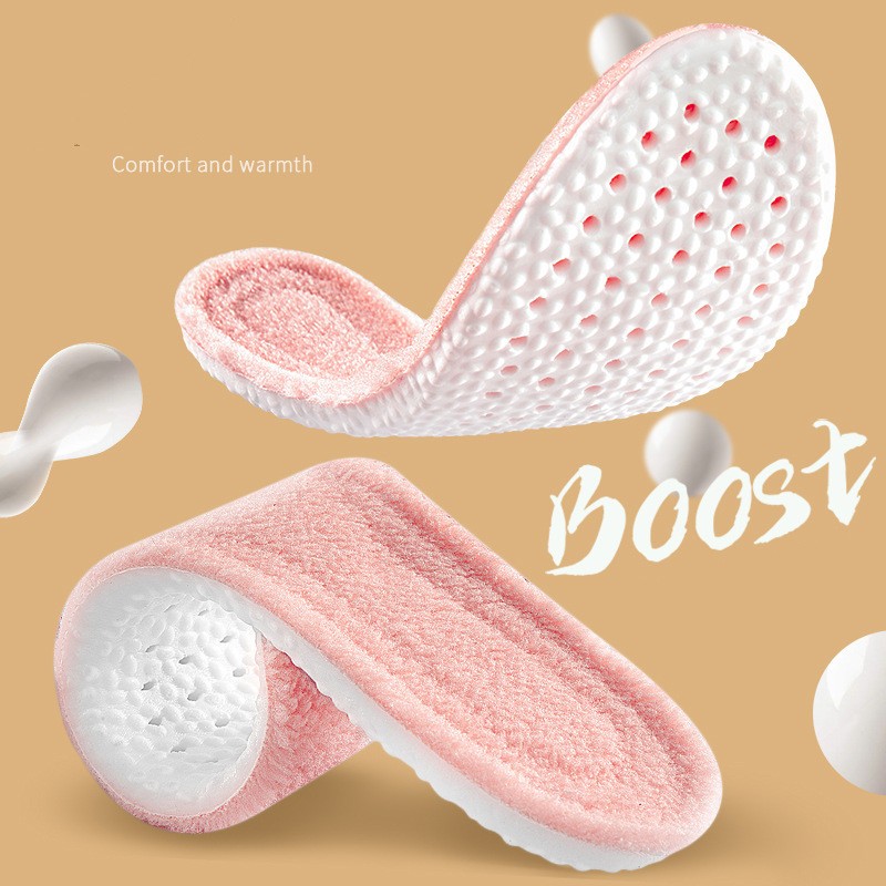 Winter Warm Velvet Insoles Sport Insoles for Shoes Men Women Boost Sweat Absorption Deodorant Comfortable Shoe Pad Insert