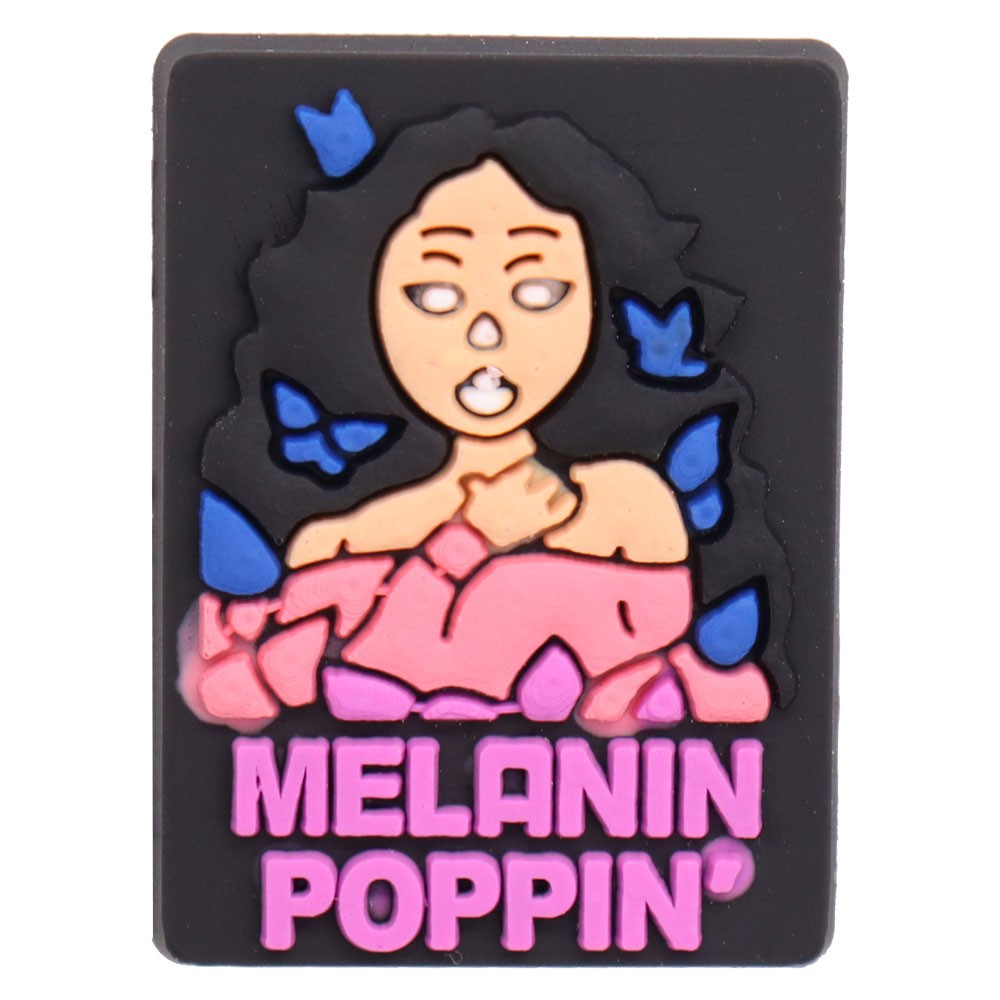 Wholesale 50PCS PVC Cartoon Shoe Charms Muslim Dope Aries Black Queen Lips Woman Melanin Poppin DIY Croc Jibz Buckle Decoration