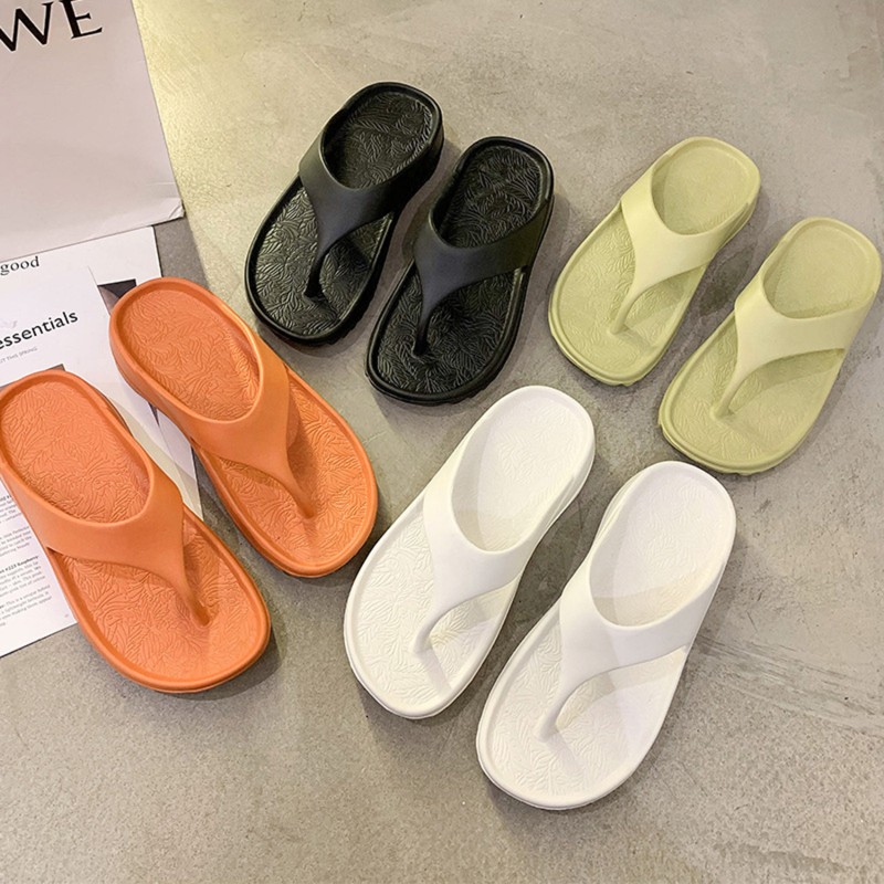 Women 2021 new summer platform flip flops casual flat slides outdoor beach sexy barefoot plus size slippers