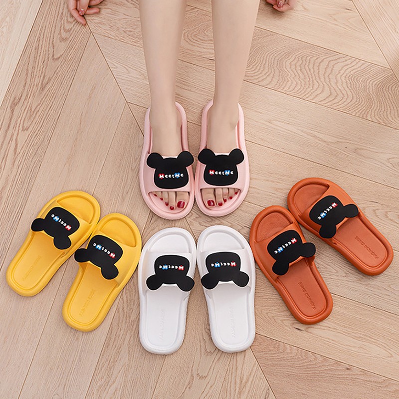 Women Summer Slippers Cartoon Non-Slip Slides Indoor Bathroom Slippers Men Outdoor Beach Slippers Zapatos Hombre chausson