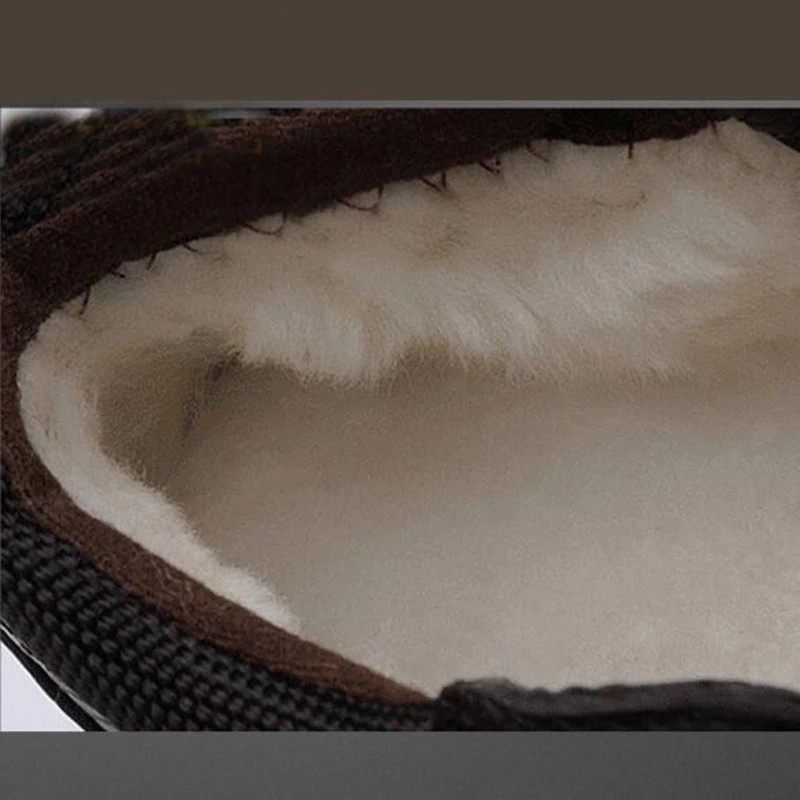 Leather men boots high quality thick British style thick-soled wool lining snow boots non-slip warm winter boots leather shoes men