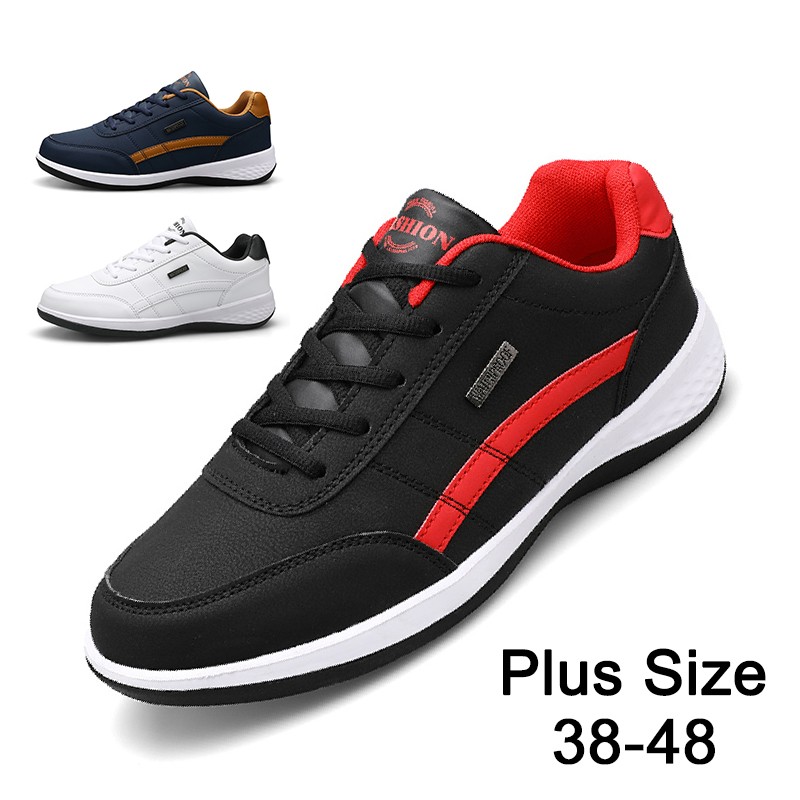 Men's leather shoes trend sneakers Italian casual shoes breathable leisure male sneakers non-slip shoes men's vulcanized shoes