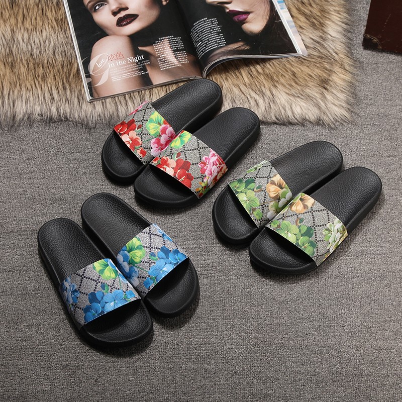 Luxury Women Slippers Pink Star Leather 2021 Summer Men and Women Plus Size Roman Style Sandals Non-slip Outdoor Beach Shoes