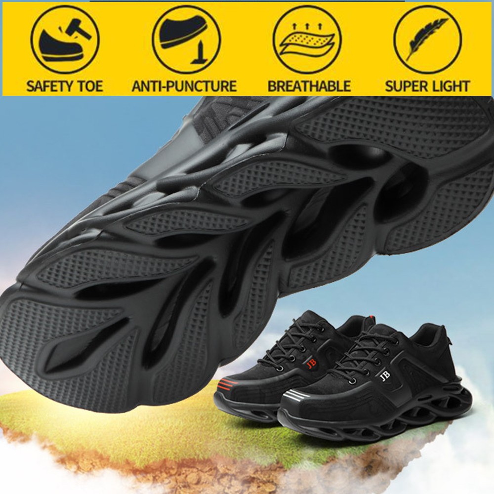 New anti-puncture safety shoes for men sports anti-puncture resistant sportswear soft-soled safety protection work shoes