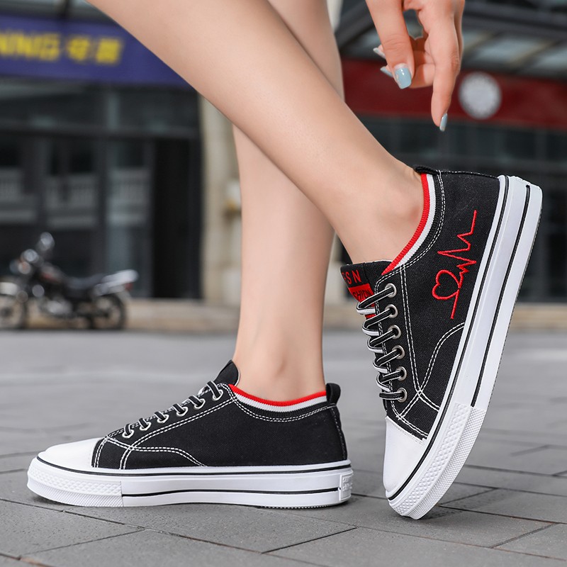 TUINANLE Vulcanized Shoes Sneakers For Women Lace-up Casual Canvas Shoes Size 35-44 Breathable High-top Men Shoes Tenis Feminino