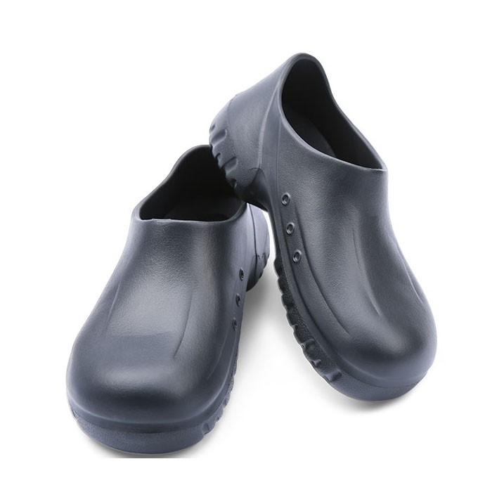 Mens Chef Shoes Kitchen Cook Shoes Black Work Clogs Hospital Shoes Super Anti-slip Oil Proof Waterproof Flat Sandals