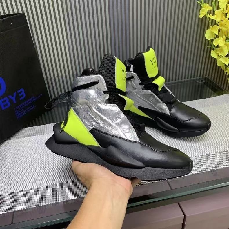 European and American fashion leisure men's leather shoes personality KGDB Y3 high-help shoes leather shoes women's sports shoes