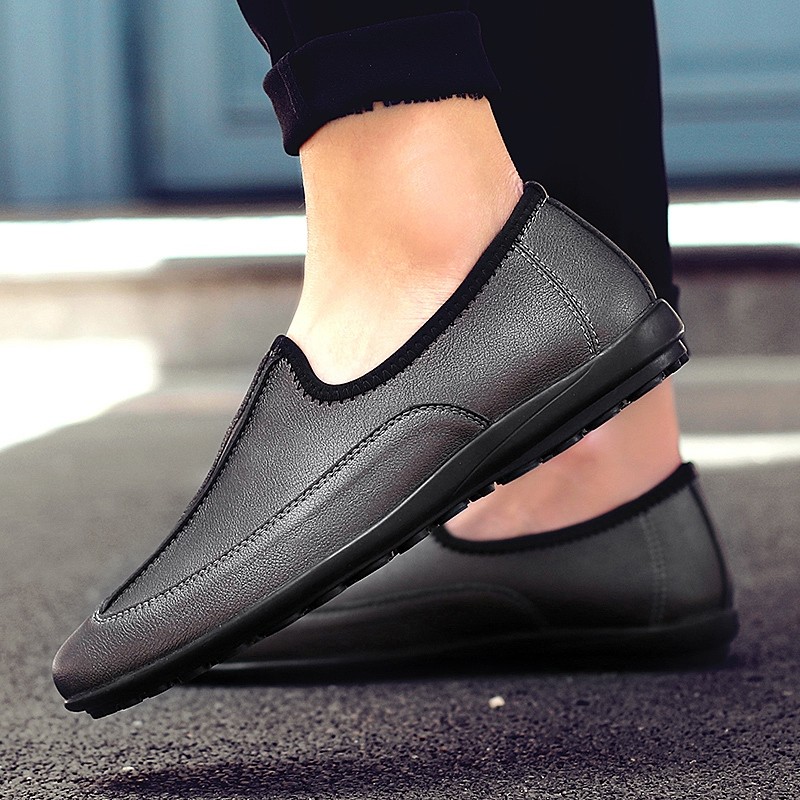 Fashion summer men's casual shoes men comfortable shoes men leather shoes casual breathable shoes flats