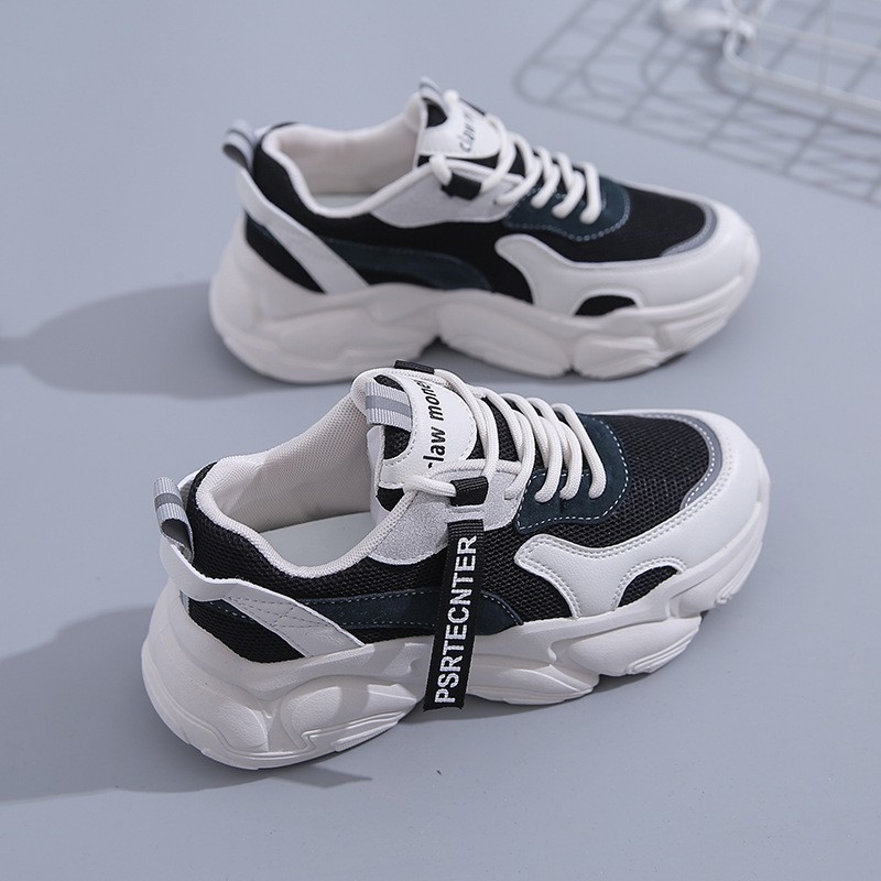 Women Sneakers 2022 Autumn Fashion Running Shoes Women Lace-up Sneakers Non-slip Increase Platform Shoes Zapatos Mujer