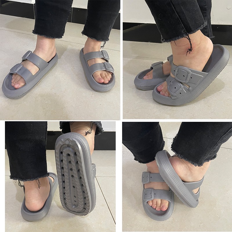 Lucifer Summer Platform Indoor Slippers Women Shoes EVA Soft Sole Non-slip Flip Flops Woman Thick Soled Slippers Home Flats