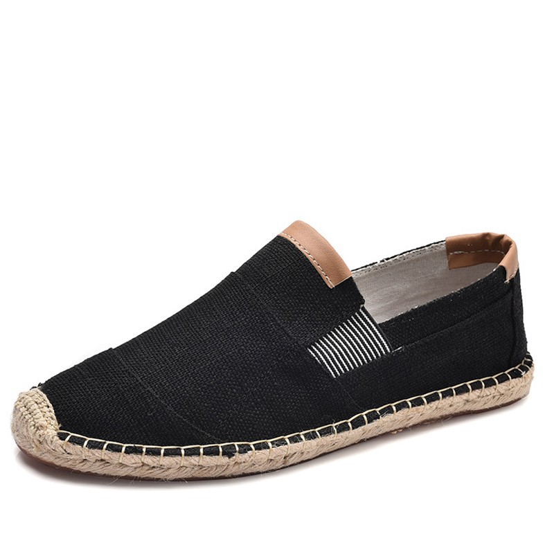 2021 Newest Men's Casual Shoes Male Breathable Canvas Casual Shoes Men Chinese Fashion Soft Slip On Espadrilles For Men Shoes