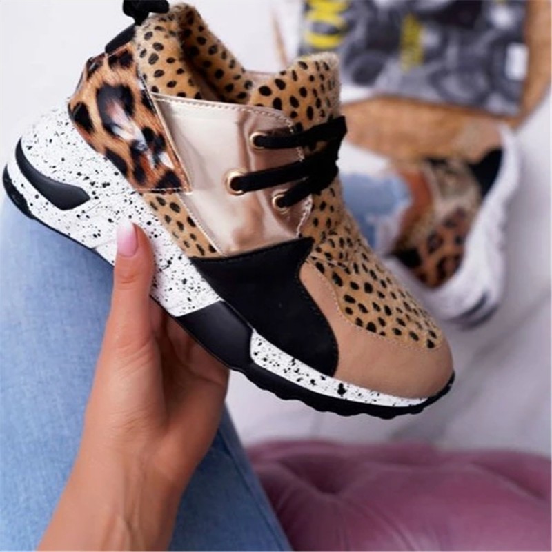 Women Spring Autumn Thick Sole Sneakers Woman Height Increasing Shoes Platform Sneakers Big Size 35-43 Female Sneakers