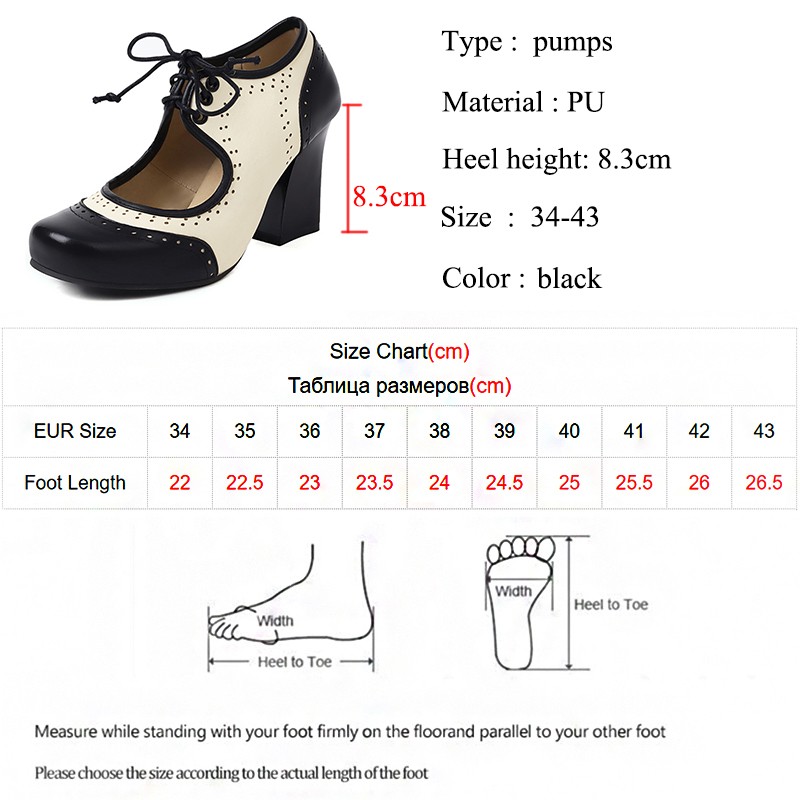 Lucifer British Style Square Heels Pumps Women 2021 Hollow Lace Up High Heels Woman Mixed Color Party Shoes Zapatos De Mujer 43