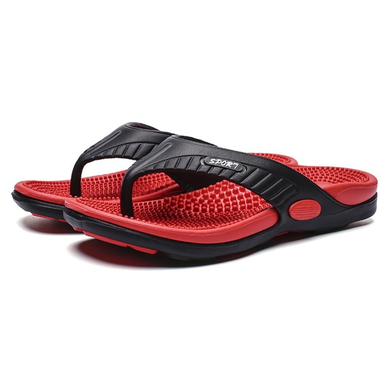 Men's EVA Flip Flops Summer Outside Men's Massage Slippers Beach Casual Sandal Casual Shoes Size 40-42