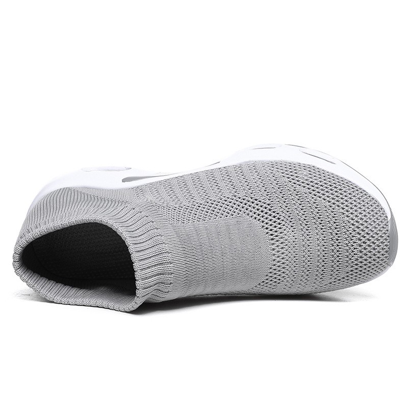 2022 New Women's Shoes; Knitted Air Cushion Mesh Shoes Light Casual Socks Shoes Breathable Sneakers Women's Zapatillas Mujer