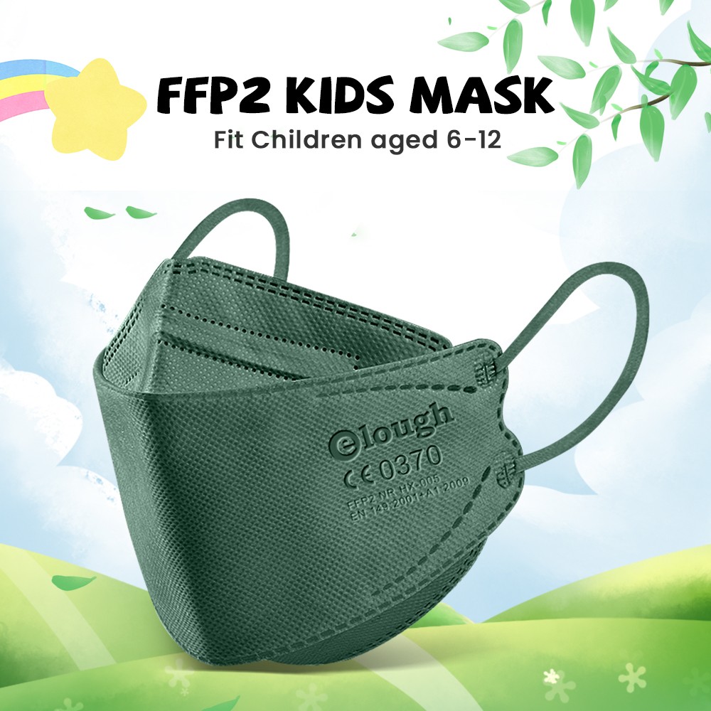 mascarillas ffp2 children kids KN95 mask ninos fpp2 colors homology ada spain ffp2maske 6-14 years boys girls protective gear