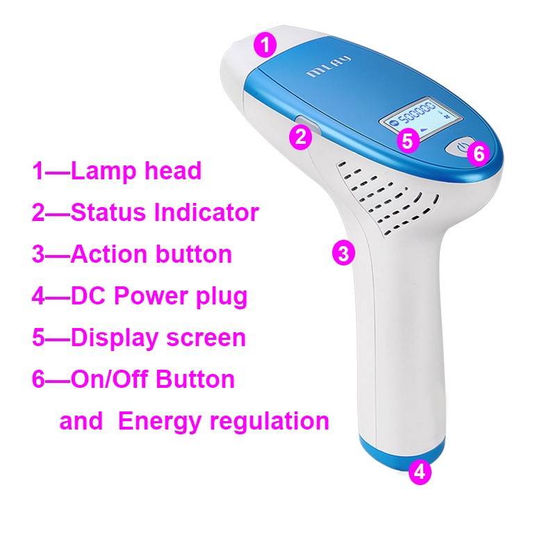 Malay M3 Hair Removal Laser Epilator Laser Permanent Hair Removal Electric Hair Removal Depilador A Laser 500000 Flashes