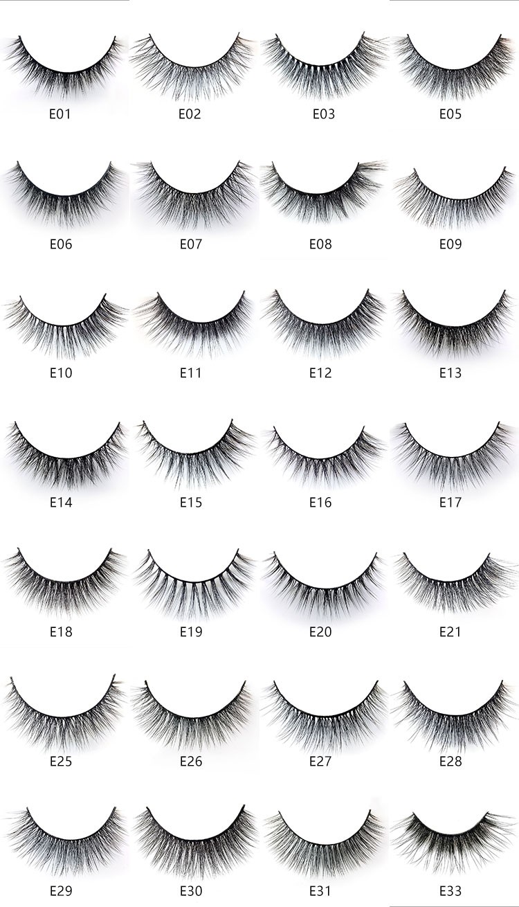 Wholesale 2/5/50 Boxes 3D Mink Eyelashes Natural Thick False Mink Eyelashes Lashes Soft False Eyelashes Wispy Makeup Cilios E01 E08