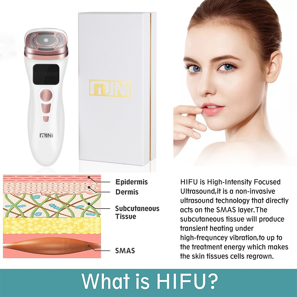 NEW Mini HIFU Machine 1.0/2.0 Skin Care RF Radio Frequency EMS Therapy Rejuvenation for Skin Tightening Lifting Sagging Wrinkles