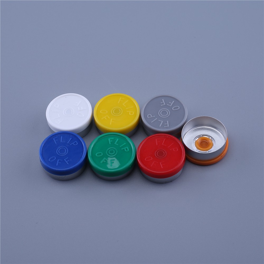 100/1000pcs Medical Vial Cap Aluminum Medical Bottle Cap OD 20mm Diameter Aluminum Flip Off Cap