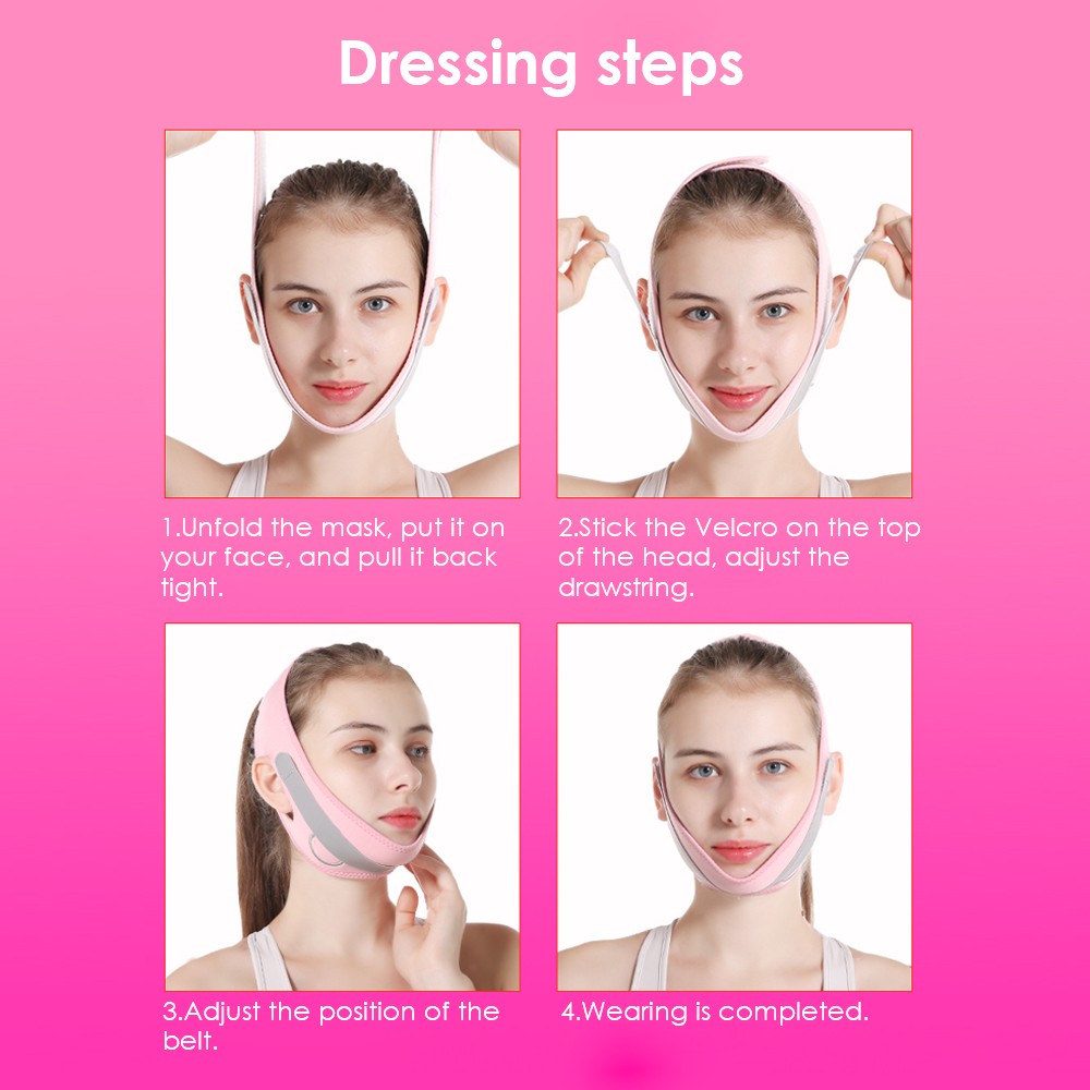 Elastic Bandage Face Slimming Corset Face Lift Relieve Double Chin Cheek Pressure Facial Massage Belt Tools