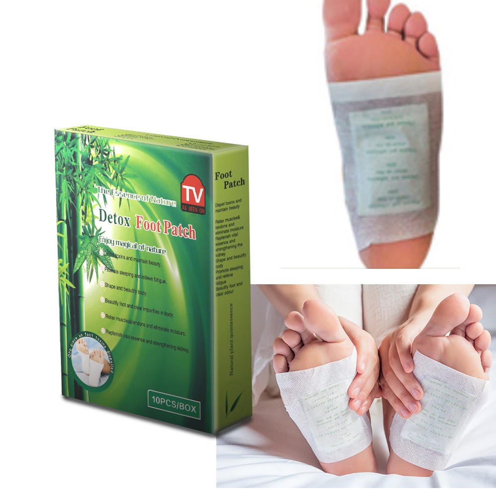 40pcs=2box Bamboo Detox Foot Patch Helping Body Detoxify (20pcs Sticker and Adhesives) Feet Spa Herbal Medical Plaster