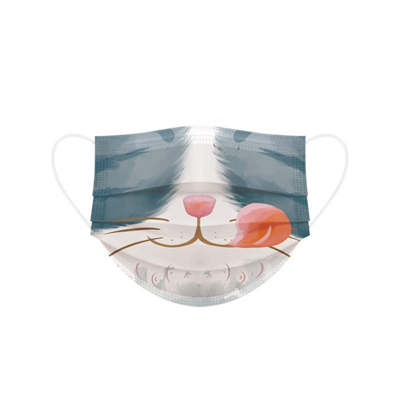 2022 New Adult Disposable Masks Printed Individually Packed Kawaii Custom Dust Adult Masks for the Year of the Tiger