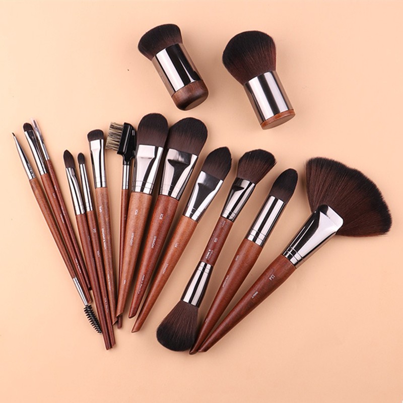 1/2 Makeup Brushes Cosmetic Powder Foundation Brush Blush Contour Eye Shadow Eyebrow Eyeliner Eyelash Blending Beauty Tools