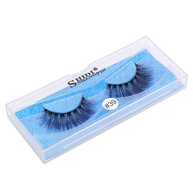 1 Box Mink Eyelashes Handmade Makeup Natural Long False Eyelashes 3D Mink Eyelashes