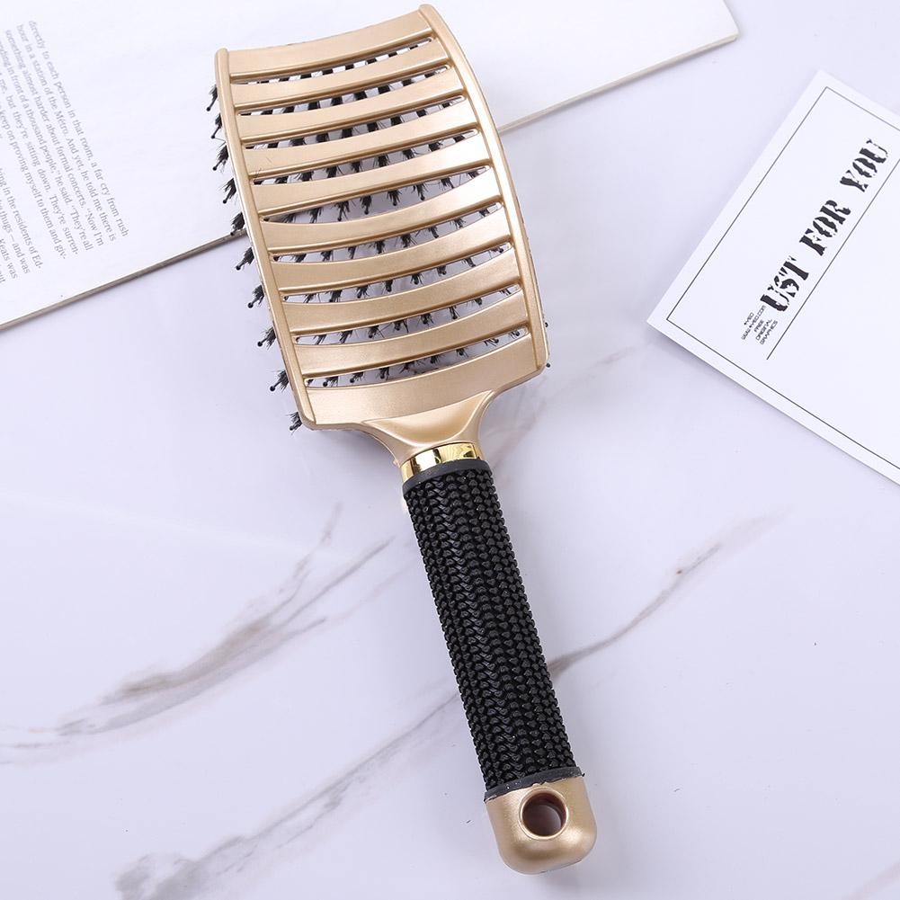 Hair Scalp Massage Comb Bristle Brush Nylon Women Wet Dry Curly Detangling Hair Brush Salon Hair Styling Tool Dropship