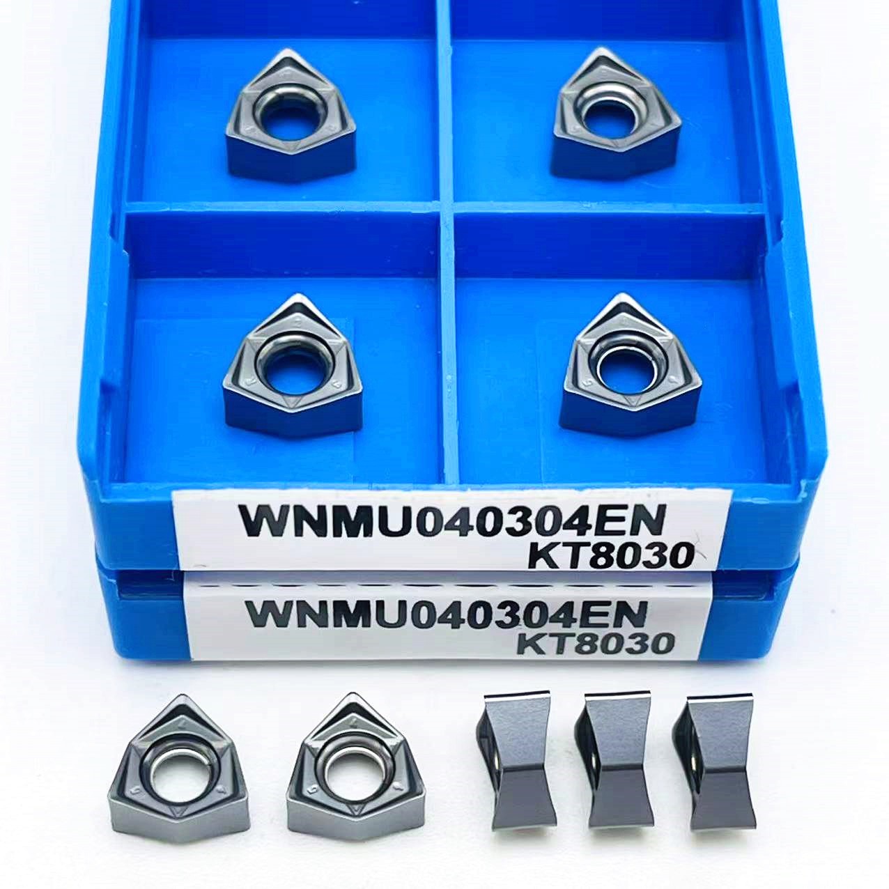 Alloy Tool WNMU040304 EN WNMU040308 Double-sided Hexagonal Quick Feed Milling Insert Replacement APMT1135 Milling Insert