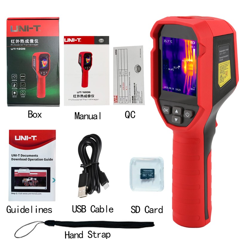 UNI-T UTi120S Infrared Thermal Imager -20~400°C Industrial Test Thermal Imaging Camera Handheld USB Infrared Thermometer Hunting