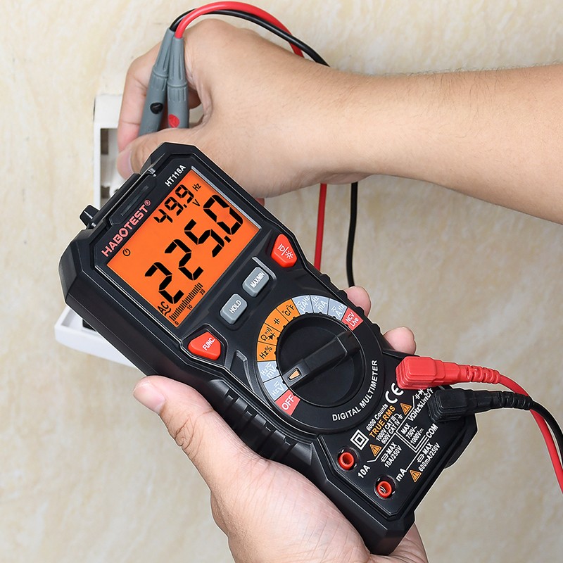 HABOTEST Automotive Digital Multimeter Hz Ohm NCV System AC Voltmeter DC Multimeter Multimeter