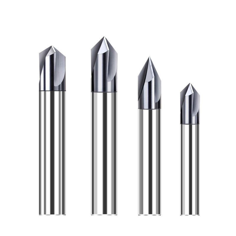 Chamfer Milling Cutter Carbide Angle Anti Chamfer End Mill Deburring V Grove Router 60 90 120 Degree 2 3 Flutes