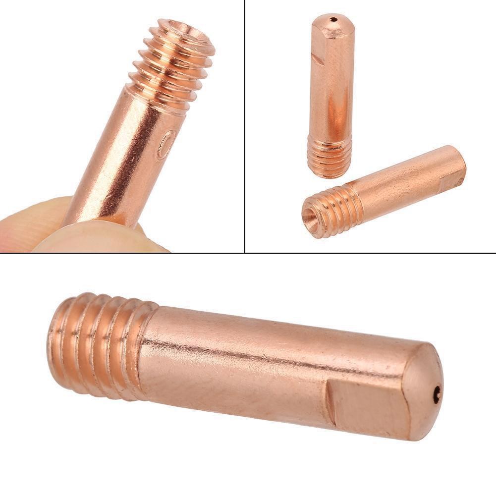 20pcs/set Welding Torch Nozzle Pipe Welding Machine Welding 0.8/1.0/1.2mm Nozzle Contact Tip for MIG Mag Welding Torch Nozzle Gas Diffuser