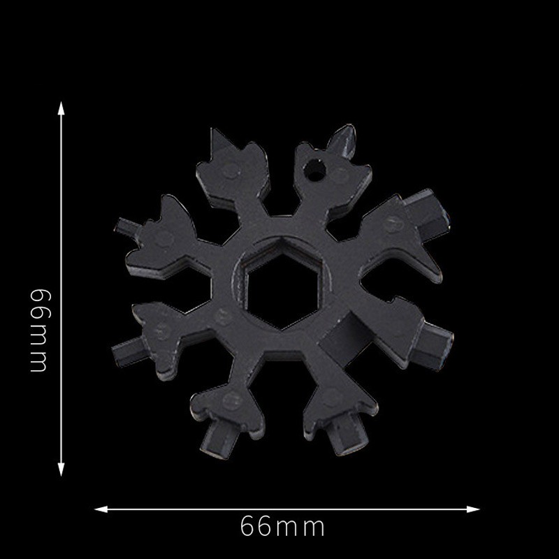 Multifunctional snow wrench, multi-purpose universal tool, portable and portable hexagonal carbon steel hand bowl